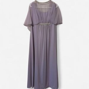 1970’s Purple Chiffon Maxi Dress